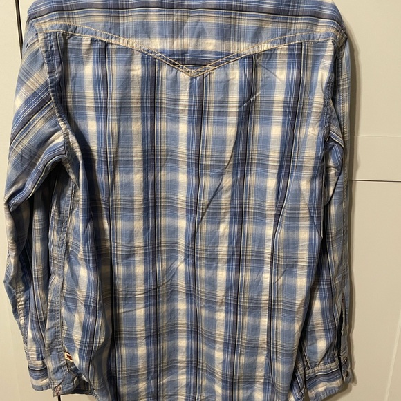 Dakota Grizzly Blue Plaid Casual Men's Shirt - Picture 7 of 7